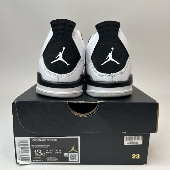Nike Air Jordan 4 Retro PS “Military Black White Grey” 2023 - Picture 4 of 5
